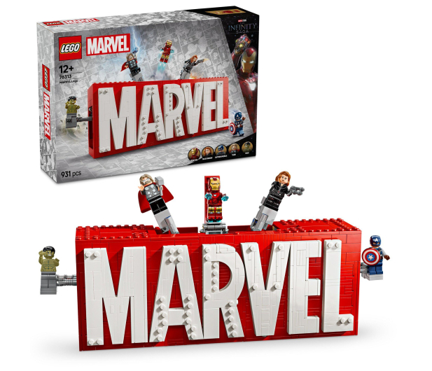 LEGO Marvel 76313 Logo MARVEL z minifigurkami - 1284142 - zdjęcie